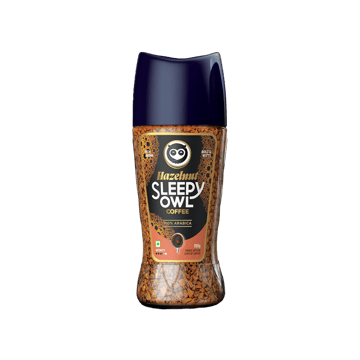Sleepy Owl Hazelnut 100% Arabica Instant Flavoured Coffee