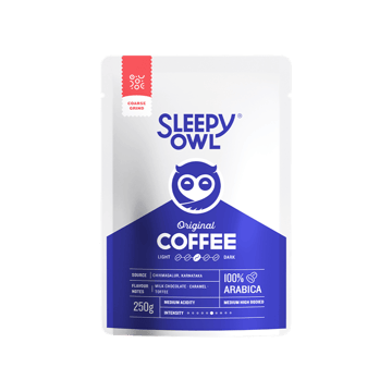Sleepy Owl Medium Roast French Press Ground Coffee