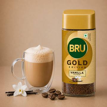 Bru Gold Freeze Dried Vanilla Instant Coffee