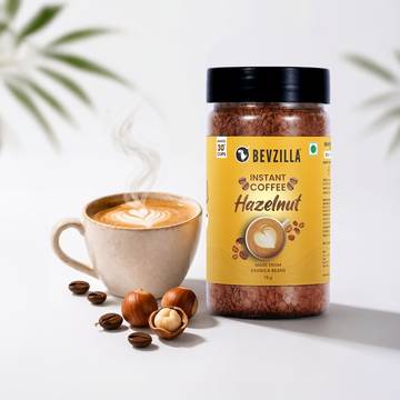 Bevzilla Hazelnut Instant Coffee Powder Jar