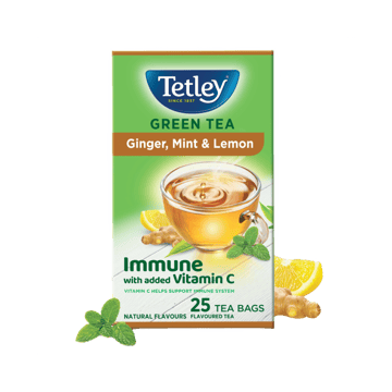 Tetley Ginger, Mint & Lemon Green Tea Bags