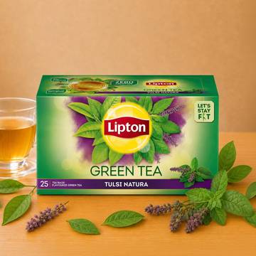 Lipton Tulsi Natura Green Tea Bags