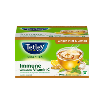 Tetley Ginger Mint & Lemon Flavoured Green Tea Bags
