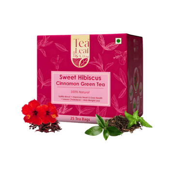 Tea Leaf & Co. Sweet Hibiscus Cinnamon Green Tea Bags