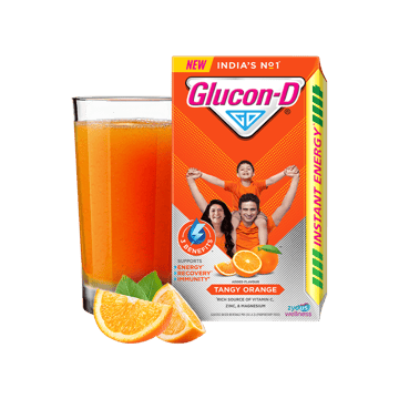Glucon-D Tangy Orange Instant Energy Drink Mix Refill