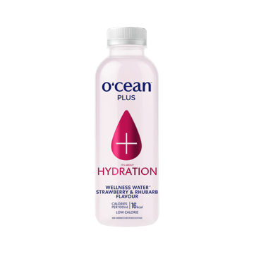 O'cean Plus Hydration Wellness Flavoured Water (Strawberry & Rhubarb)
