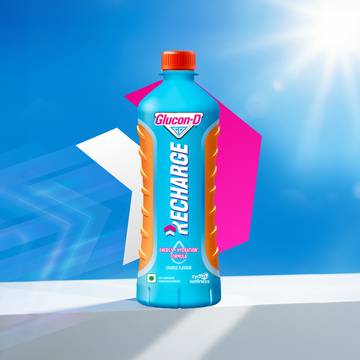 Glucon-D Recharge Orange Hydration & Energy Drink Mix
