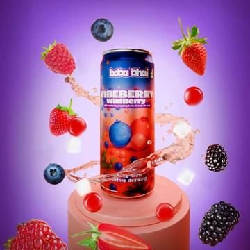 Boba Bhai Wild Berry Popping Boba Drink & Nata De Coco