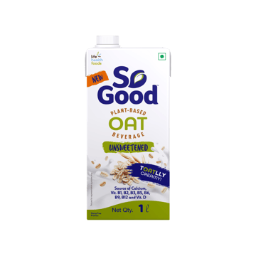 So Good Unsweetened Plant Based Oat Beverage