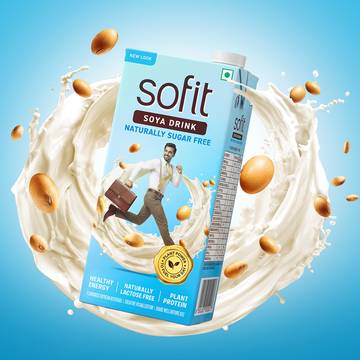 Sofit Natural Soy Beverage (Sugar Free, Vegan)