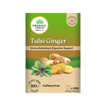A TATA Product - Organic India Tulsi Ginger Organic Herbal Infusion Bags