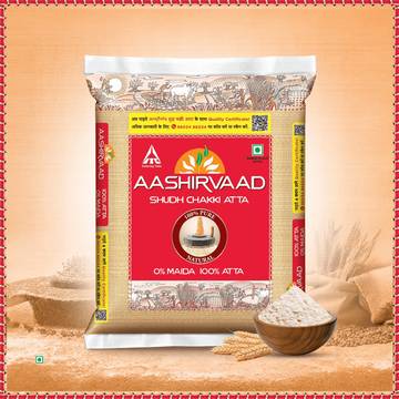 Aashirvaad Shudh Chakki Atta (100% Atta, 0% Maida, 5 Kg)