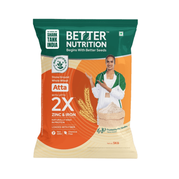 Better Nutrition Wheat Chakki Atta – 2X Nutrition