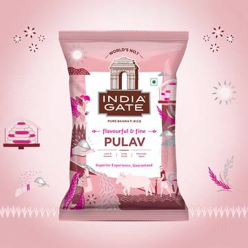 India Gate Pulav Basmati Rice (Long Grain)