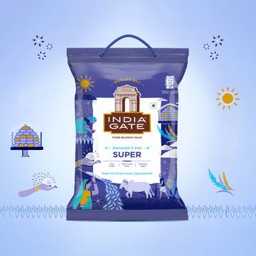 India Gate Super Basmati Rice (Extra Long Grain)