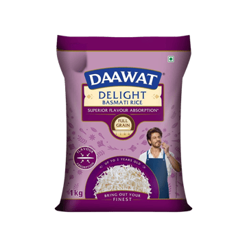 Daawat Delight Basmati Rice - Superior Flavour Absorption (Long Grain)