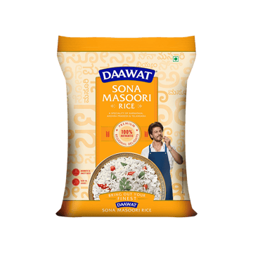 Daawat Raw Sonamasuri Rice (Medium Grain)