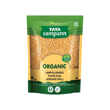 Tata Sampann Organic Arhar Dal Unpolished