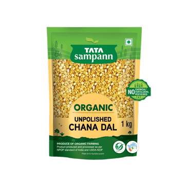 Tata Sampann Unpolished Organic Chana Dal