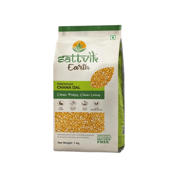 Sattvik Earth Premium Chana Dal (Unpolished)