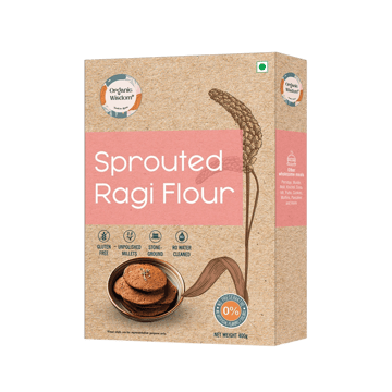Organic Wisdom Gluten Free Sprouted Ragi Nachini Atta