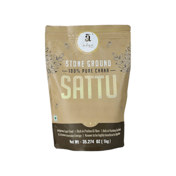 Adya Organics 100% Pure Chana Organic Sattu Powder