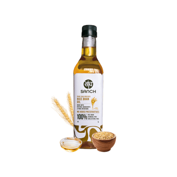 Sanch Cold Pressed Rice Bran Oil