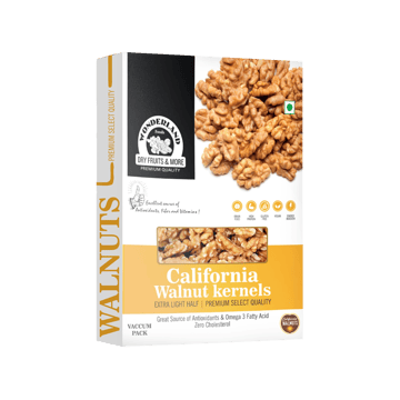 Wonderland Foods California Walnut Kernels (Akhrot Giri) Extra Light Halves
