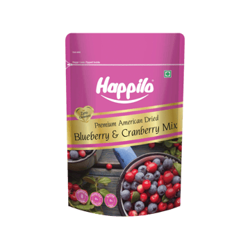 Happilo Premium Whole Duet Blueberry Dried Cranberries