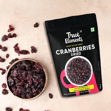 True Elements Whole Dried Cranberries