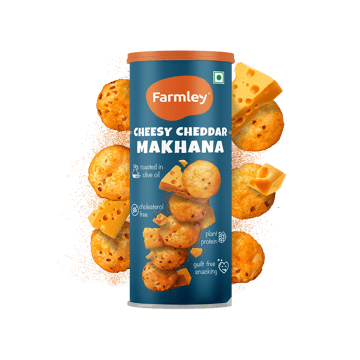 Farmley Cheesy Cheddar Flavoured Makhana Roasted In Olive Oil