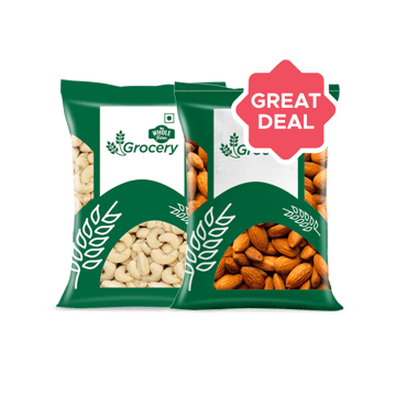 Whole Farm Grocery Cashew (200 g) +  Almonds (200 g) Combo