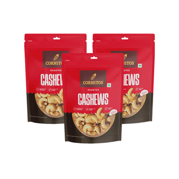 Cornitos Roasted Salted Cashew (Lightly Salted) - Pack of 3