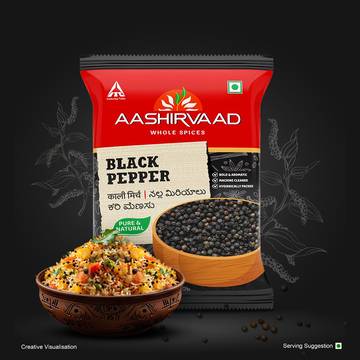 Aashirvaad Whole Black Pepper /Kali Mirch