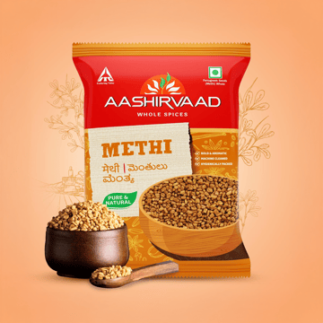 Aashirvaad Pure Whole Fenugreek/ Methi Seeds