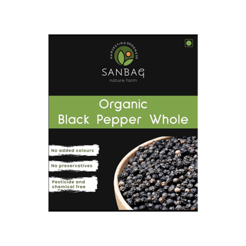 Sanbag Nature Farm Organic Black Pepper Whole (kali mirch)
