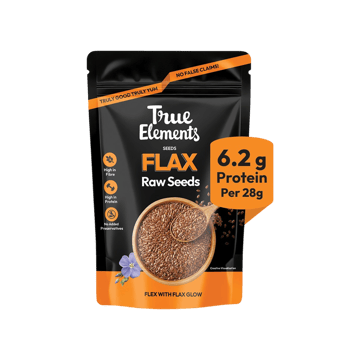 True Elements Flax Seeds - Fibre and Protein Rich