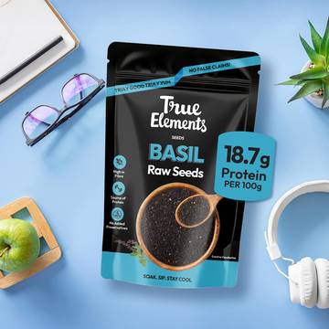 True Elements Basil Seeds (Sabja Seeds)