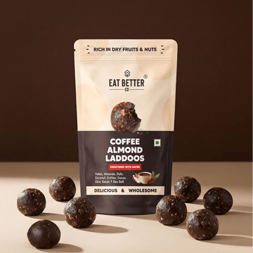 Coffee & Almond Sugar Free Laddu Eat Better Co