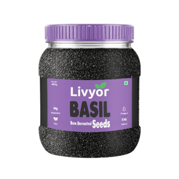 Livyor Natural Raw Basil Seeds