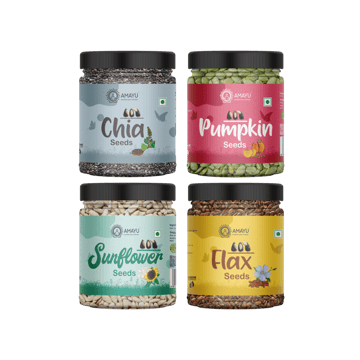 AMAYU Super Seeds Combo (Chia, Pumpkin, Sunflower & Flax)