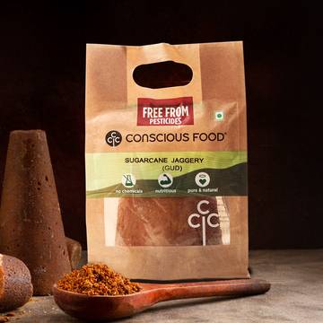 Conscious Food Sugarcane Jaggery (Gud)