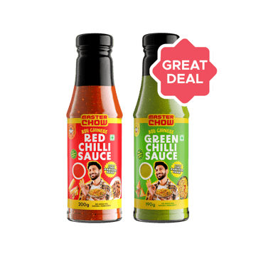 MasterChow Red Chilli Sauce + Green Chilli Sauce Combo