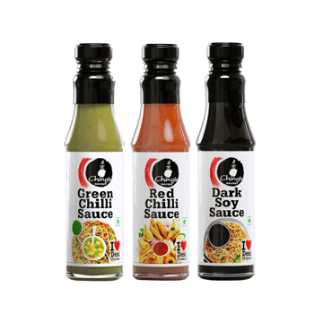 Ching's Secret Red Chilli Sauce + Ching's Secret Green Chilli Sauce + Ching's Secret Superior Dark Soy Sauce Combo