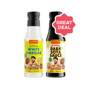 MasterChow White Vinegar +  Dark Soya Sauce Combo
