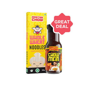 MasterChow Chowmein Sauce +  Healthy Whole Wheat Noodles Combo
