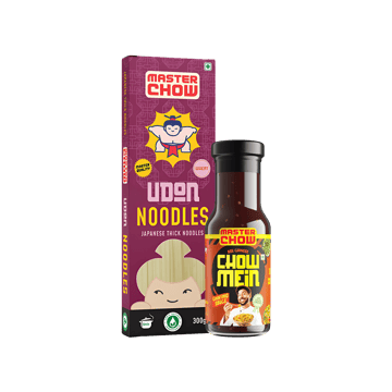 MasterChow Japanese Udon Noodles +  Chowmein Sauce Combo