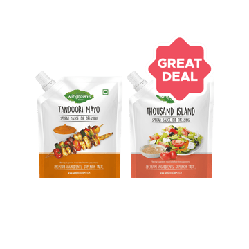 Wingreens Farms Tandoori Flavoured Mayonnaise +  Thousand Island Salad Dressing Combo