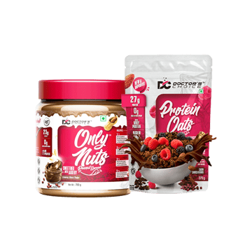 Doctor's Choice High Protein Oats - Dark Choco Berry +  High Protein Creamy Peanut Butter Combo