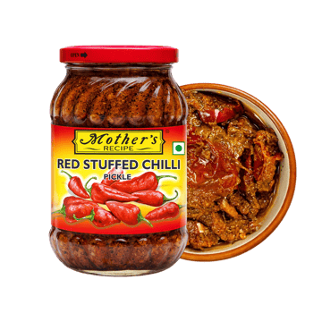 Mother's Recipe Stuffed Red Chilli Pickle